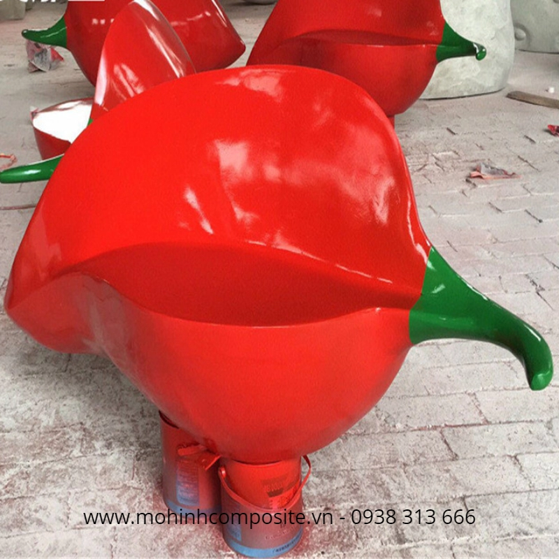 mo hinh bang nhua composite cao cap7 1 3931 - Ghế trang trí hình trái ớt độc đáo [ 150x45x45cm ]